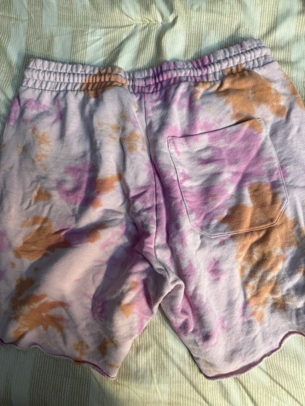 H&M Light Pink Tie-Dye Lounge Shorts